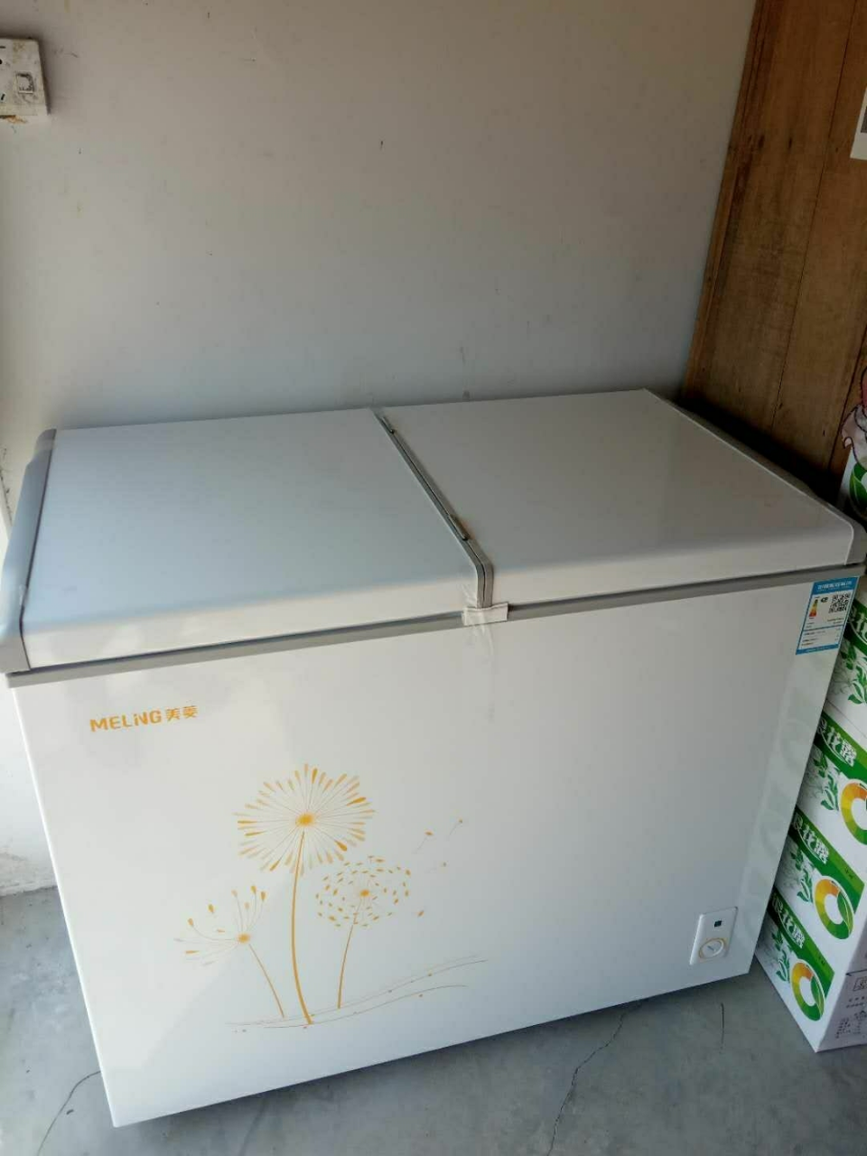 小型家用商用冷柜 冷藏冷冻双温保鲜柜自营 蝴蝶门冰柜卧式冰箱柜 220