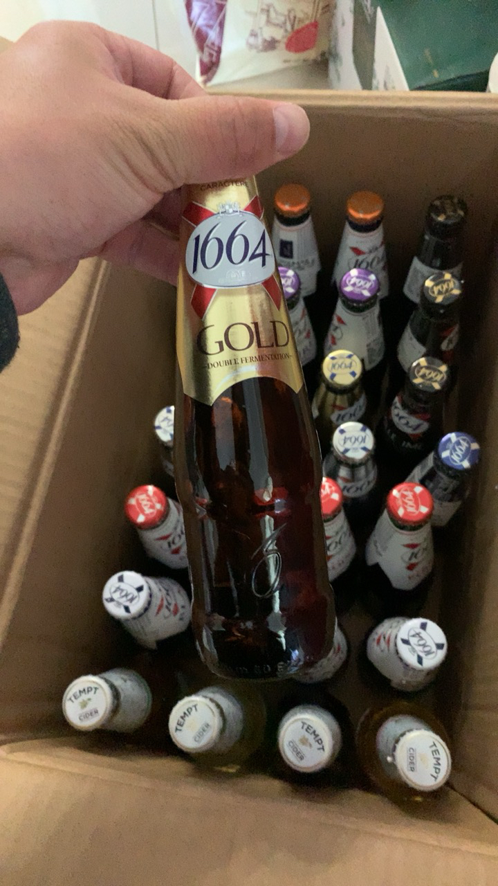 法国进口精酿凯旋1664啤酒多种口味24瓶整箱组合装白啤玫瑰水果味酒