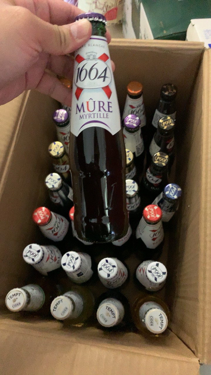 法国进口精酿凯旋1664啤酒多种口味24瓶整箱组合装白啤玫瑰水果味酒