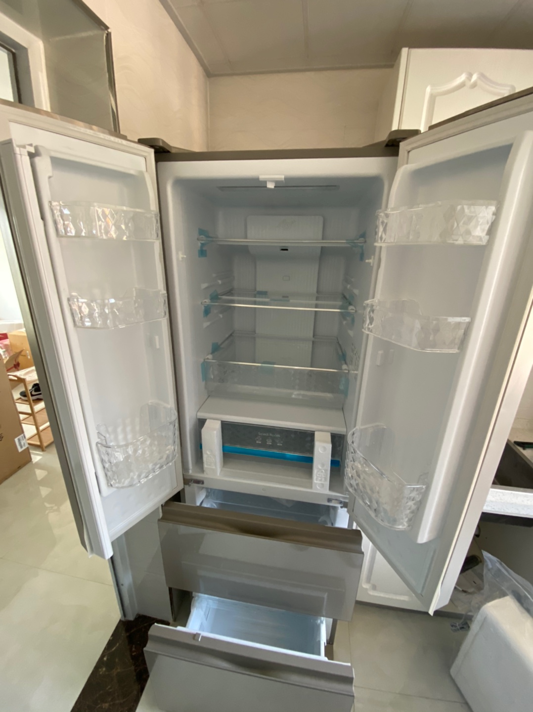 松下(panasonic)冰箱nr-d380tp-n 380升 多门冰箱 家用电冰箱 风冷