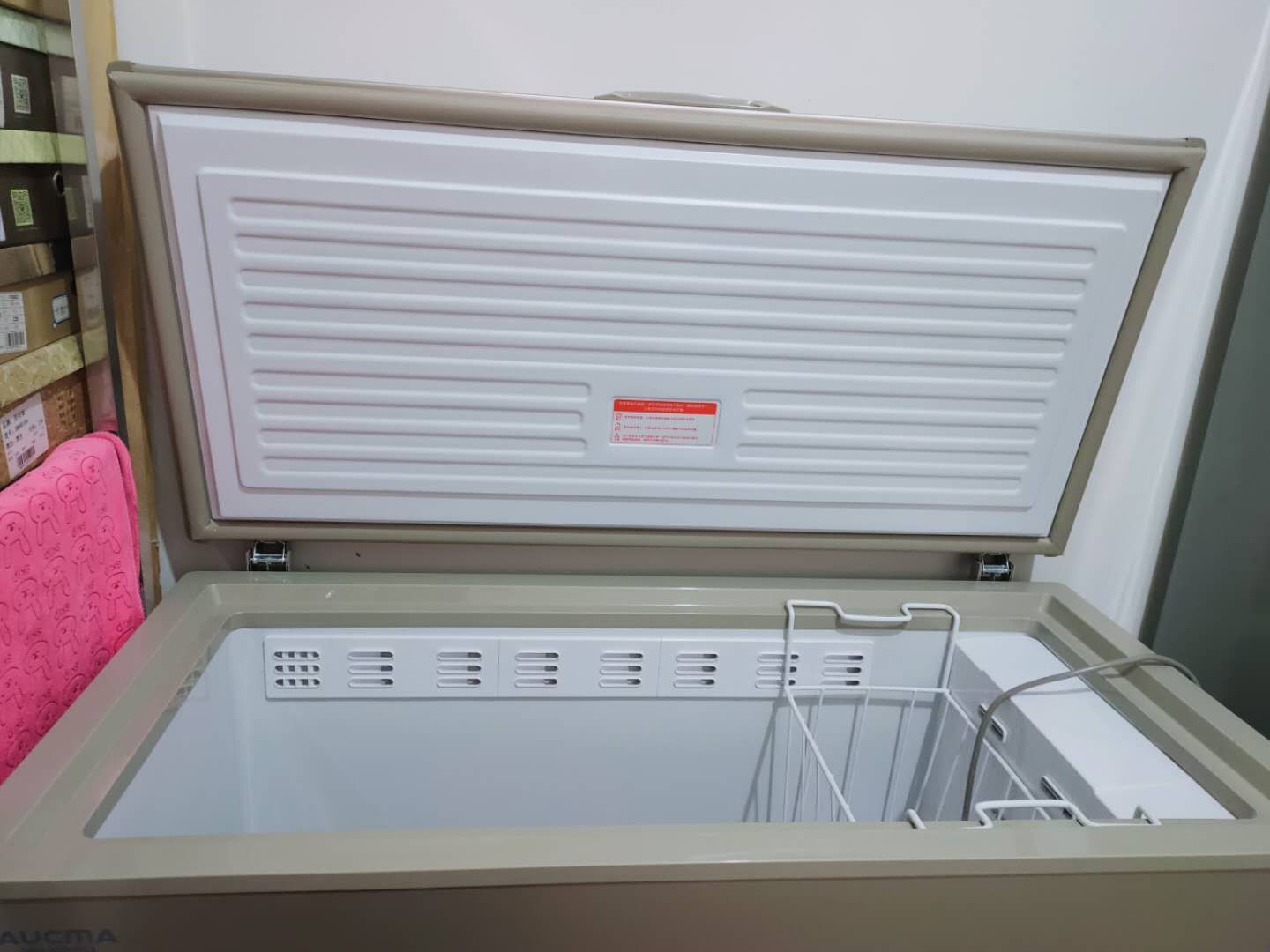 澳柯玛(aucma) 232l卧式冰柜风冷无霜家用商用大容量冷冻柜 电脑控温1