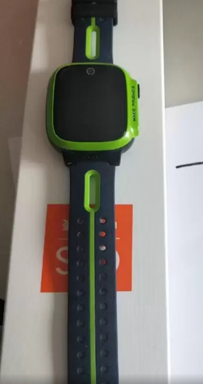 小天才电话手表q1s 苹果绿 移动联通双4g儿童智能防水定位视频学生男