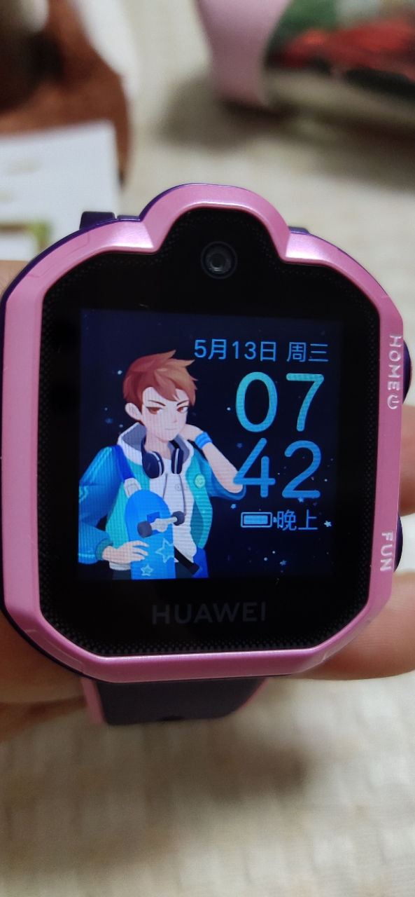 华为(huawei)华为儿童手表3pro 星云粉 智能防水 电话拍照手表 学生