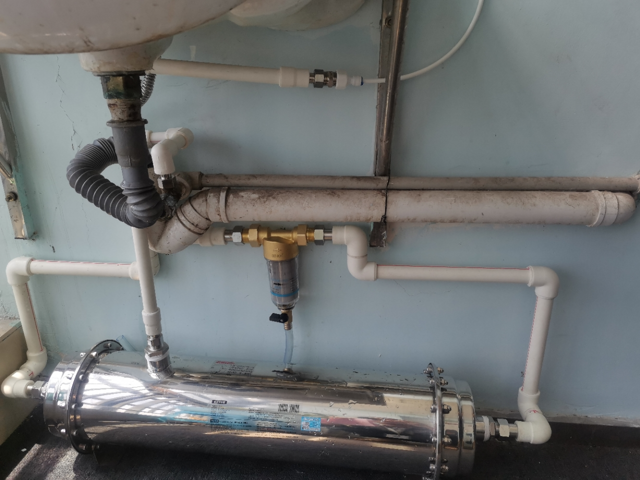 5吨/h 型大流量不锈钢净水器别墅楼房自来水井水总管道过滤器晒单图