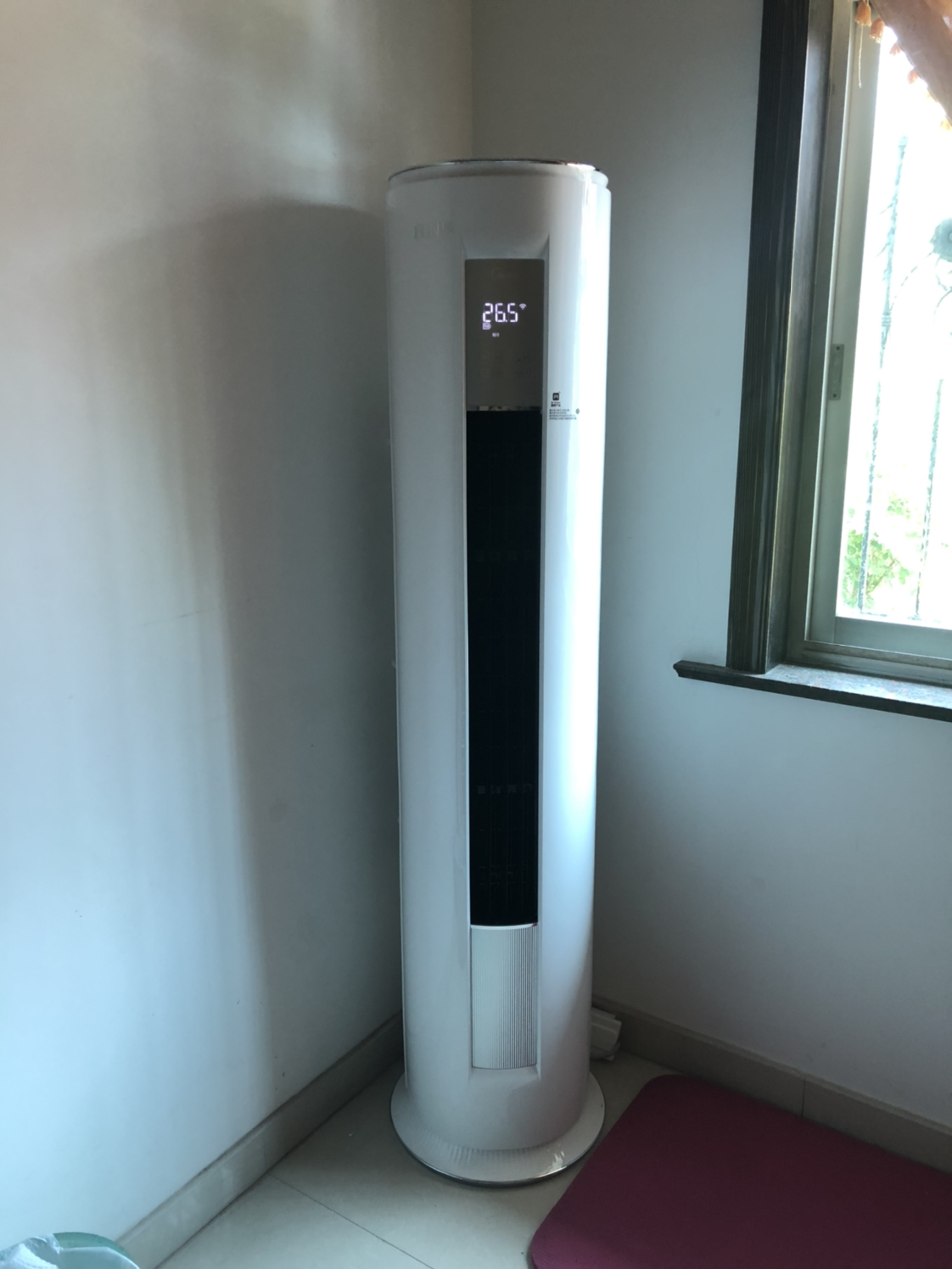 美的(midea)空调立式柜机 大2匹变频圆柱空调柜机快速冷暖 wifi智能