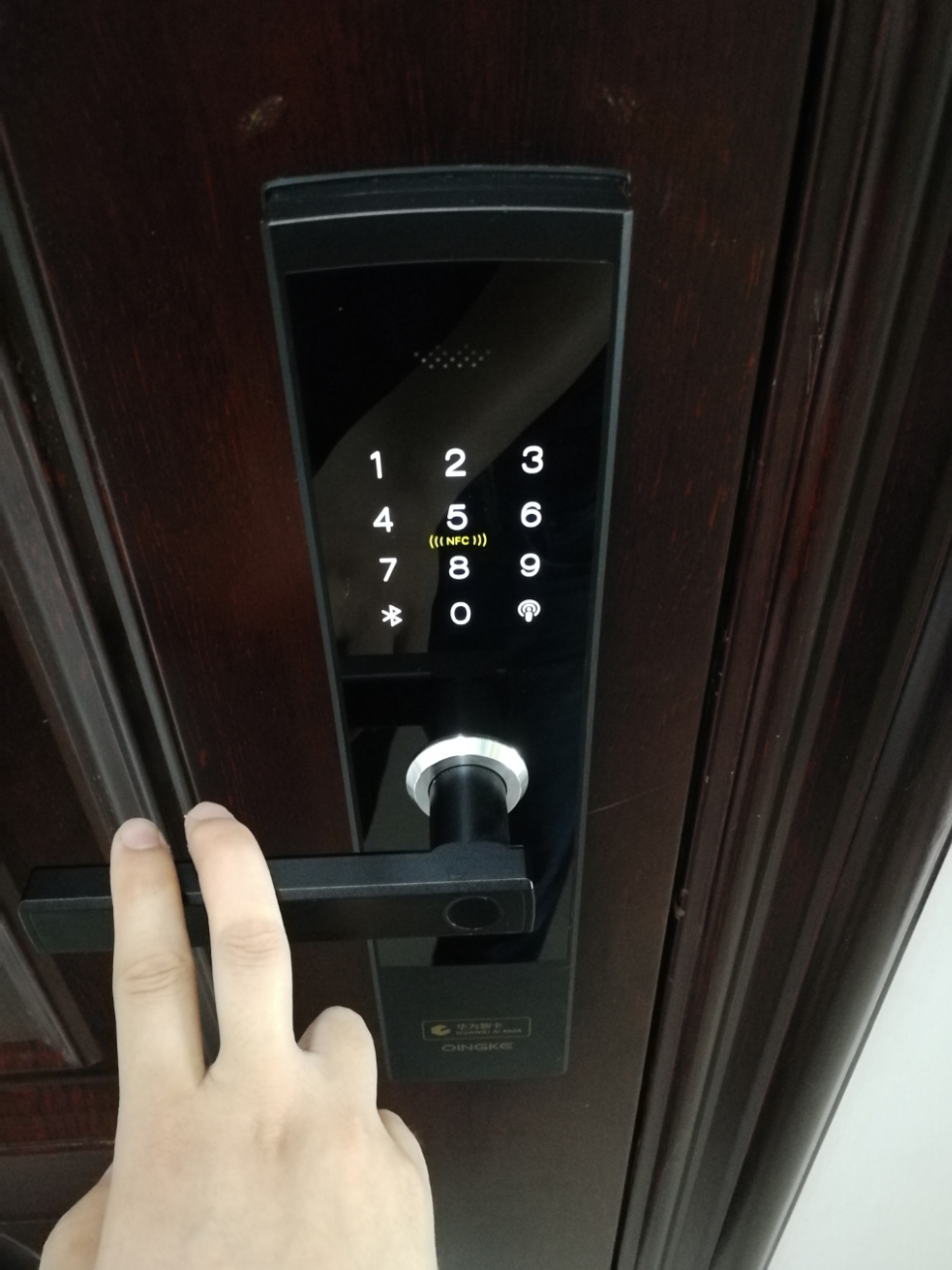 青稞智能锁e5h华为智卡版指纹锁密码锁电子防盗门办公室家用锁晒单图