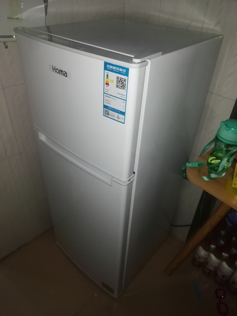 奥马(homa) bcd-125h白 小冰箱 双门小冰箱 家用小型电冰箱 租房冷藏
