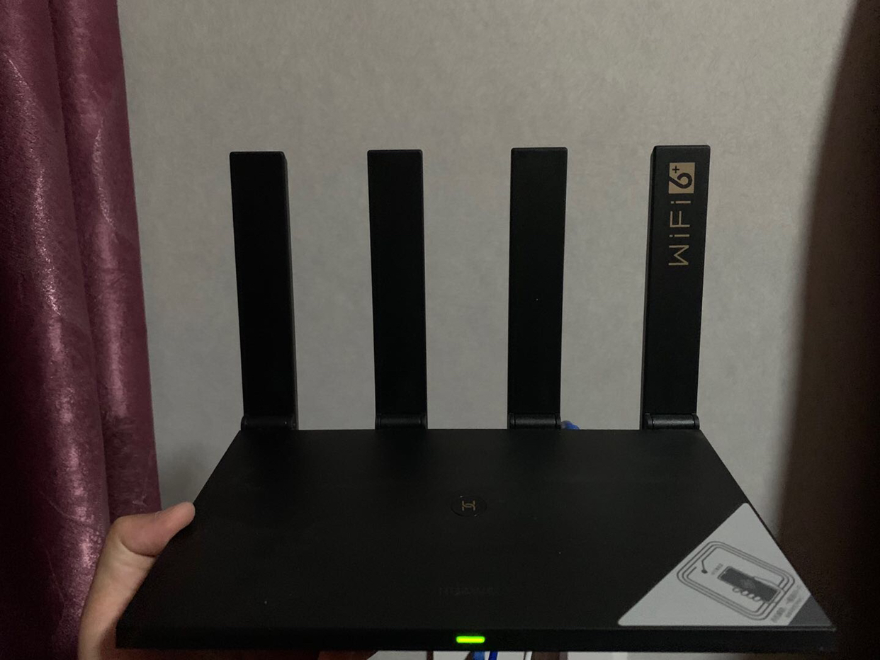 华为(huawei)智能无线路由器ax3 pro ws7200黑色 凌霄四核 wi-fi6