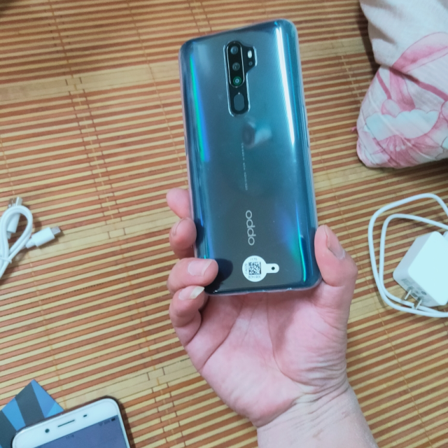 送蓝牙耳机oppoa11oppo4g128g湖光绿全新正品指纹手机1200万四摄拍照