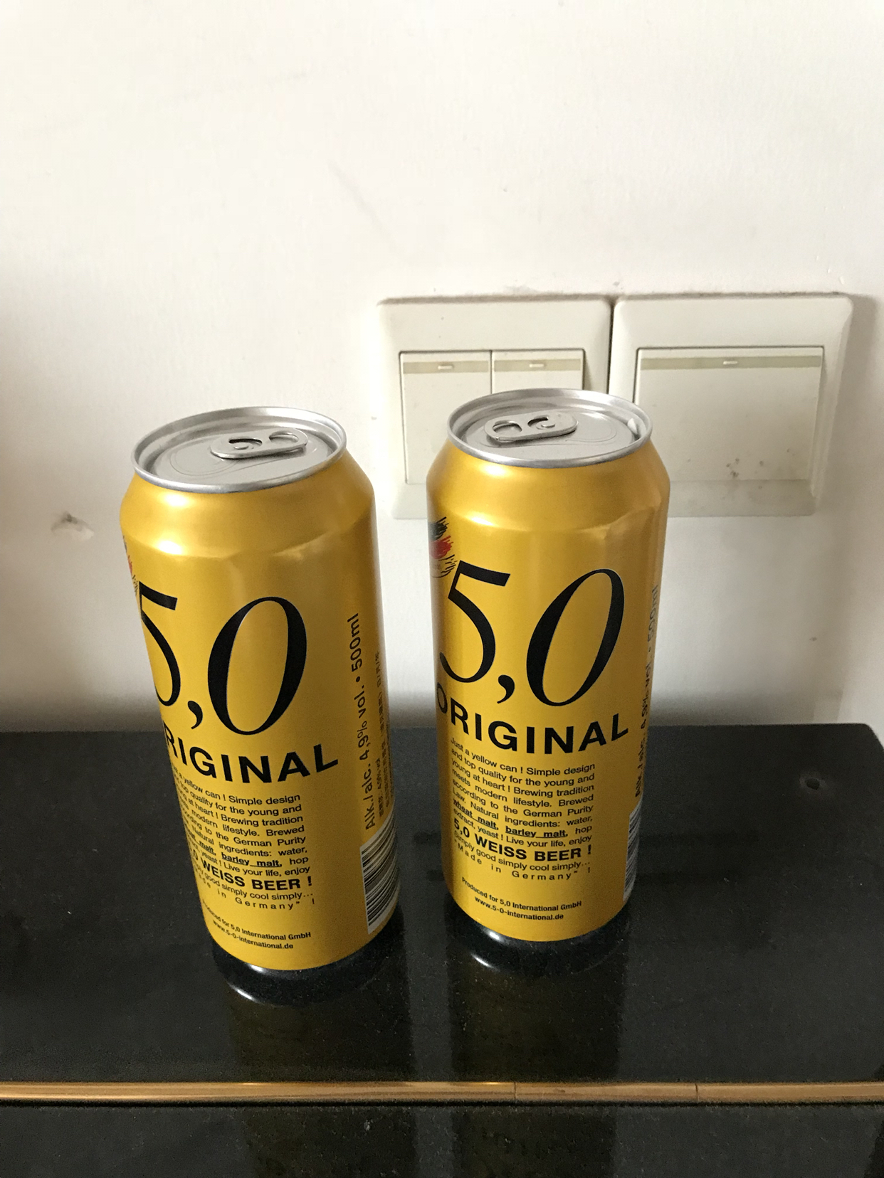 德国奥丁格旗下进口啤酒 5.0小麦白啤酒 500ml*6听装晒单图