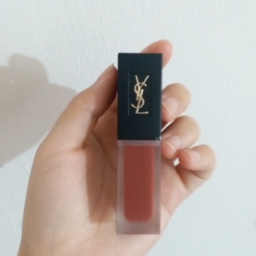 圣罗兰(ysl)口红唇膏 黑盖丝绒磨砂哑光唇釉212#焦糖番茄 保湿补水