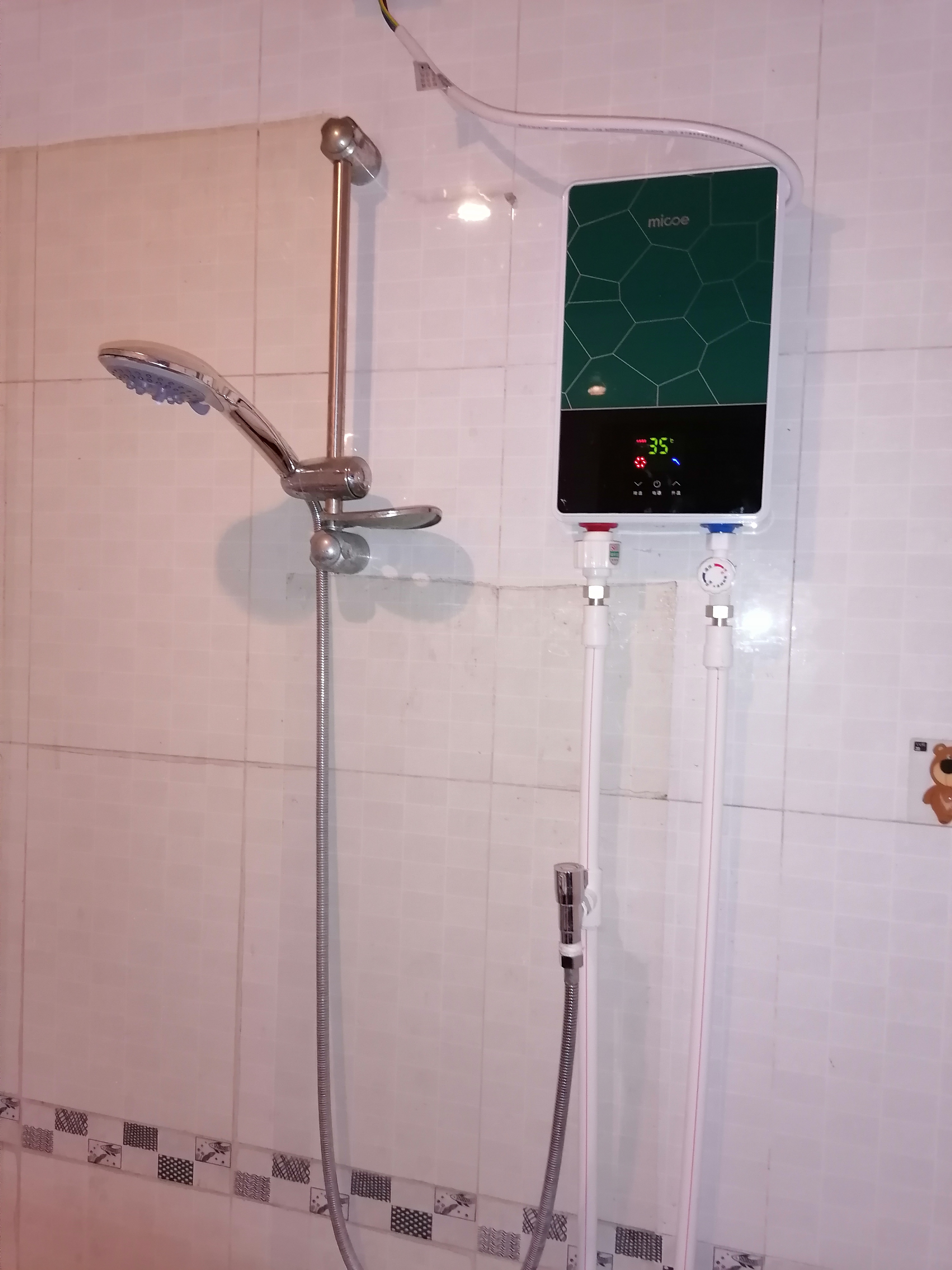 四季沐歌(micoe)dsk-h60-m02 即热式电热水器 家用免储水淋浴器 沐浴