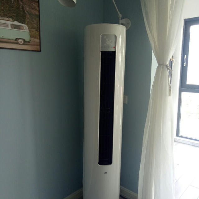 空调 超一级能效 3匹冷暖智能互联自清洁圆柱式柜机kfr-72lw/v1a1高清