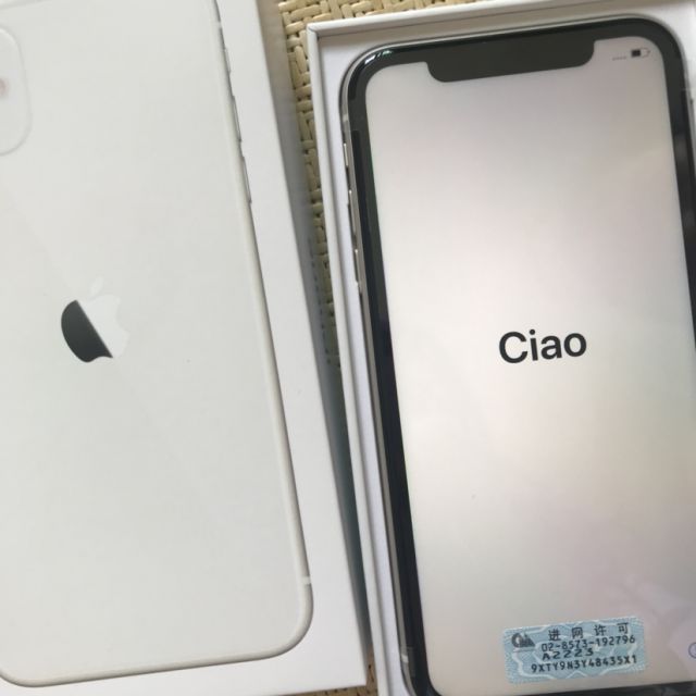 苹果/apple iphone 11 128gb 白色 双卡双待 移动联通