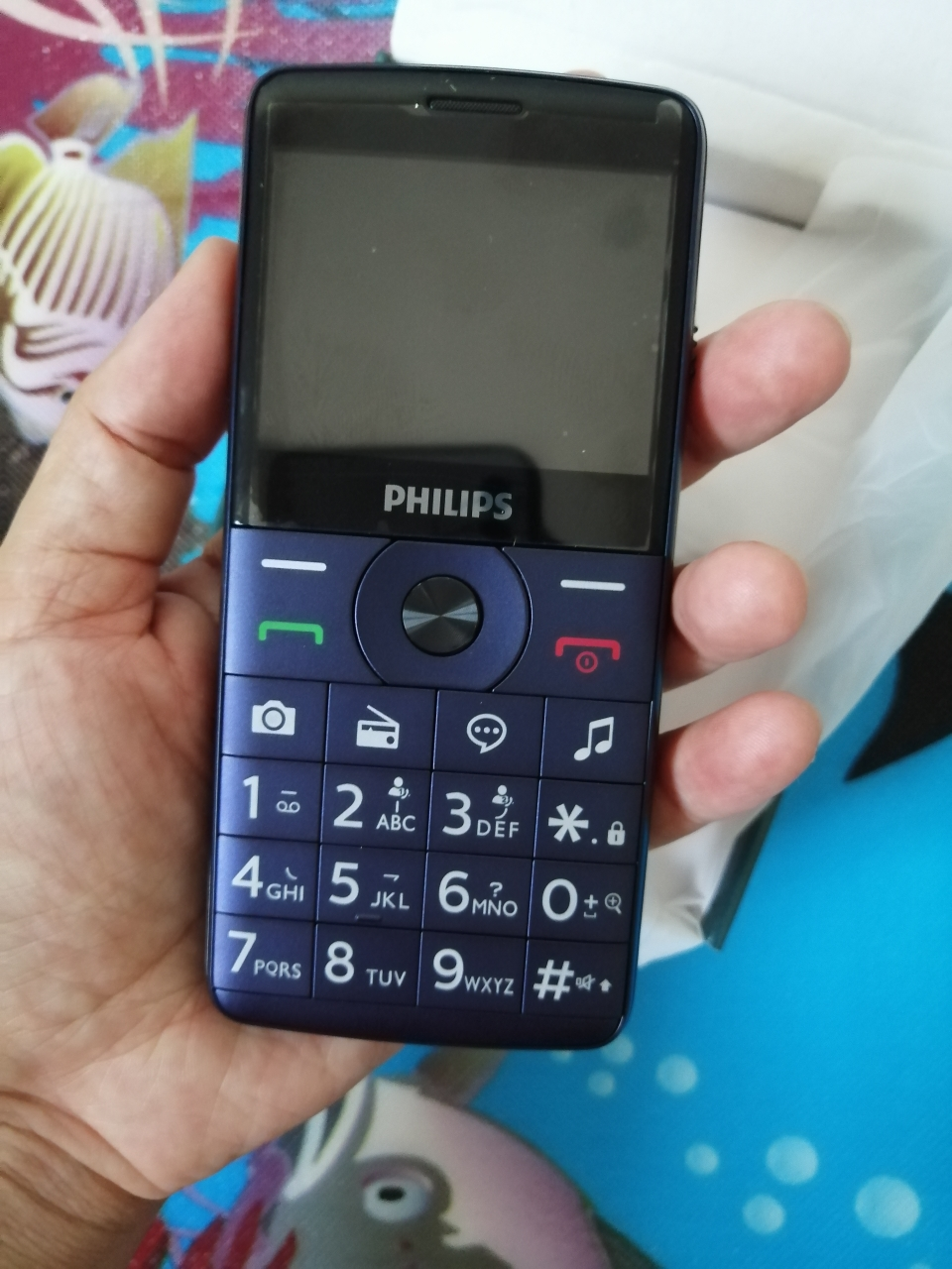 飞利浦(philips)e209j 皇家蓝 正品超长待机大声大字 移动联通2g 双卡