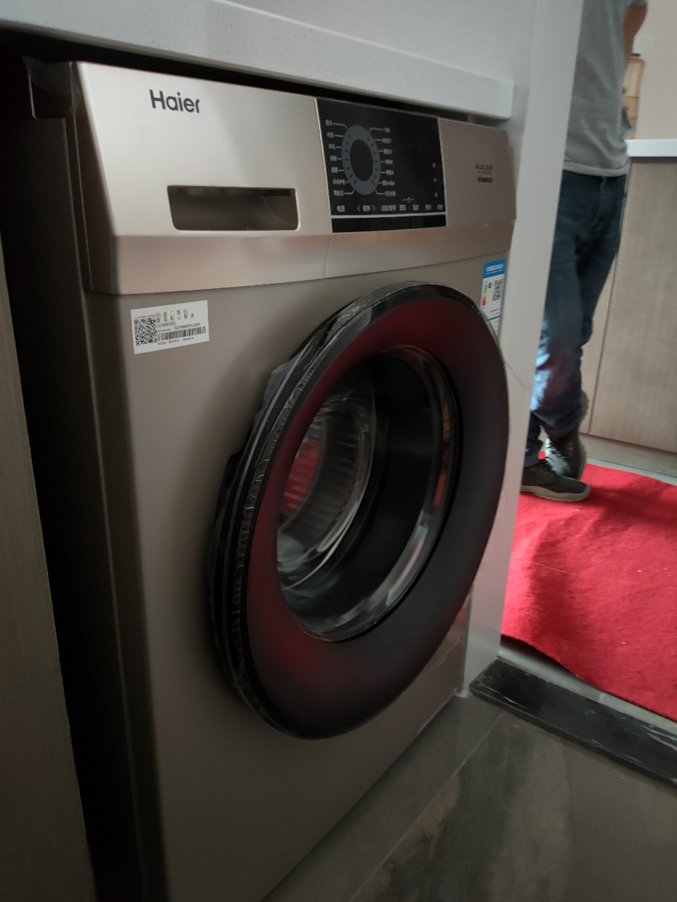 海尔(haier)eg100b209g 10公斤大容量 变频全自动家用滚筒洗衣机晒单