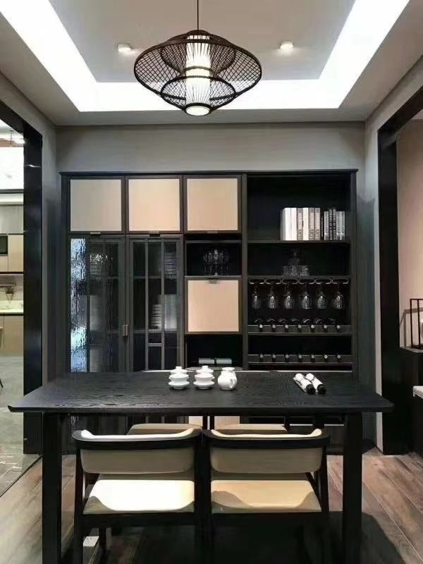 我乐全屋定制莱奥 新古典卧室衣柜榻榻米床柜客厅餐厅衣帽间书房入户
