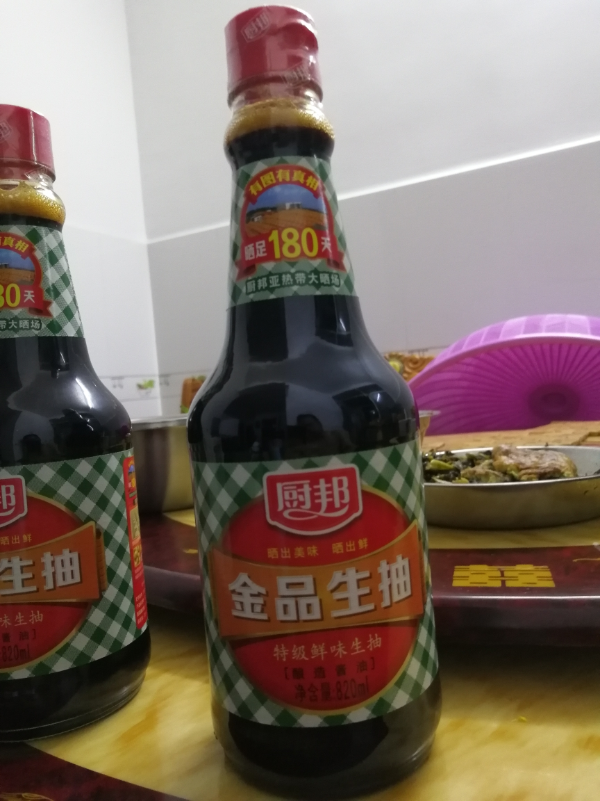 【第2件半价】厨邦酱油 金品生抽820ml 特级酿造酱油家用瓶装 炒菜