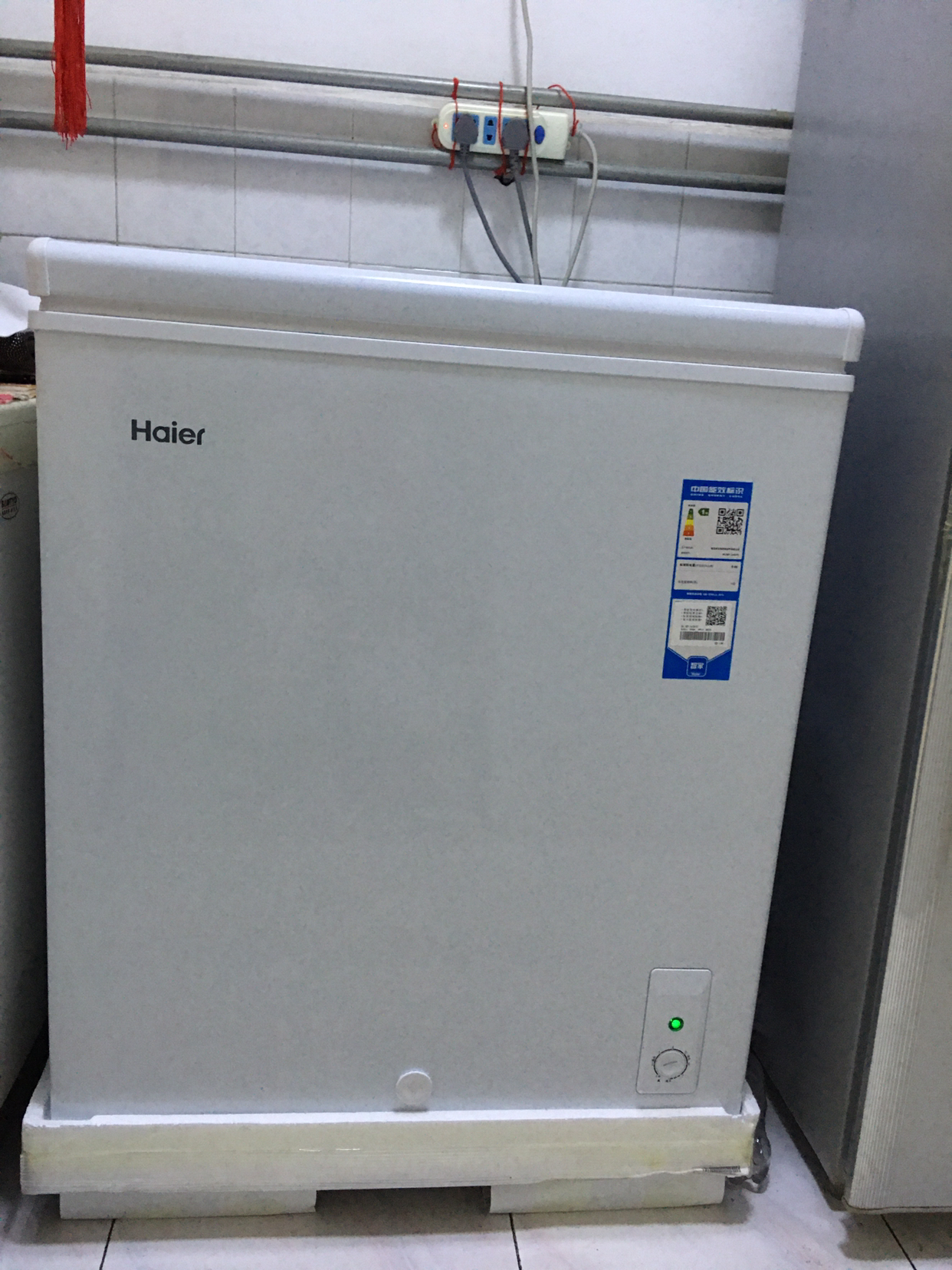 haier/海尔bc/bd-143htd 冰柜 小型冰箱 家用冷柜 节能低霜冰柜晒单图