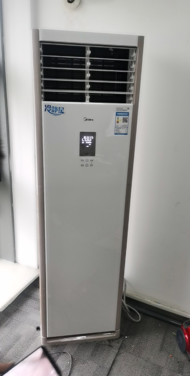美的(midea)空调柜机3匹 新能效变频商用三相电380电压立式空调 kfr