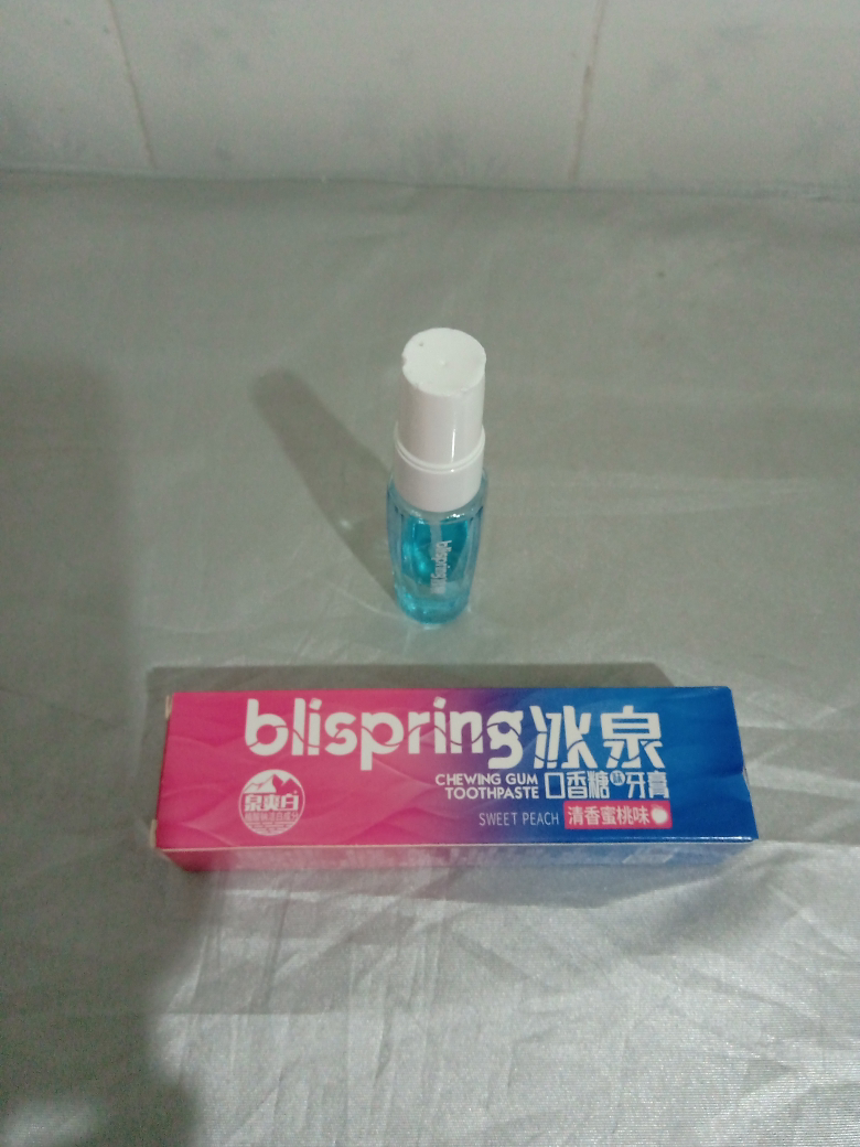 冰泉口香糖味牙膏浪漫樱花味40g正品网红牙膏樱花蜜桃味美白牙齿去臭