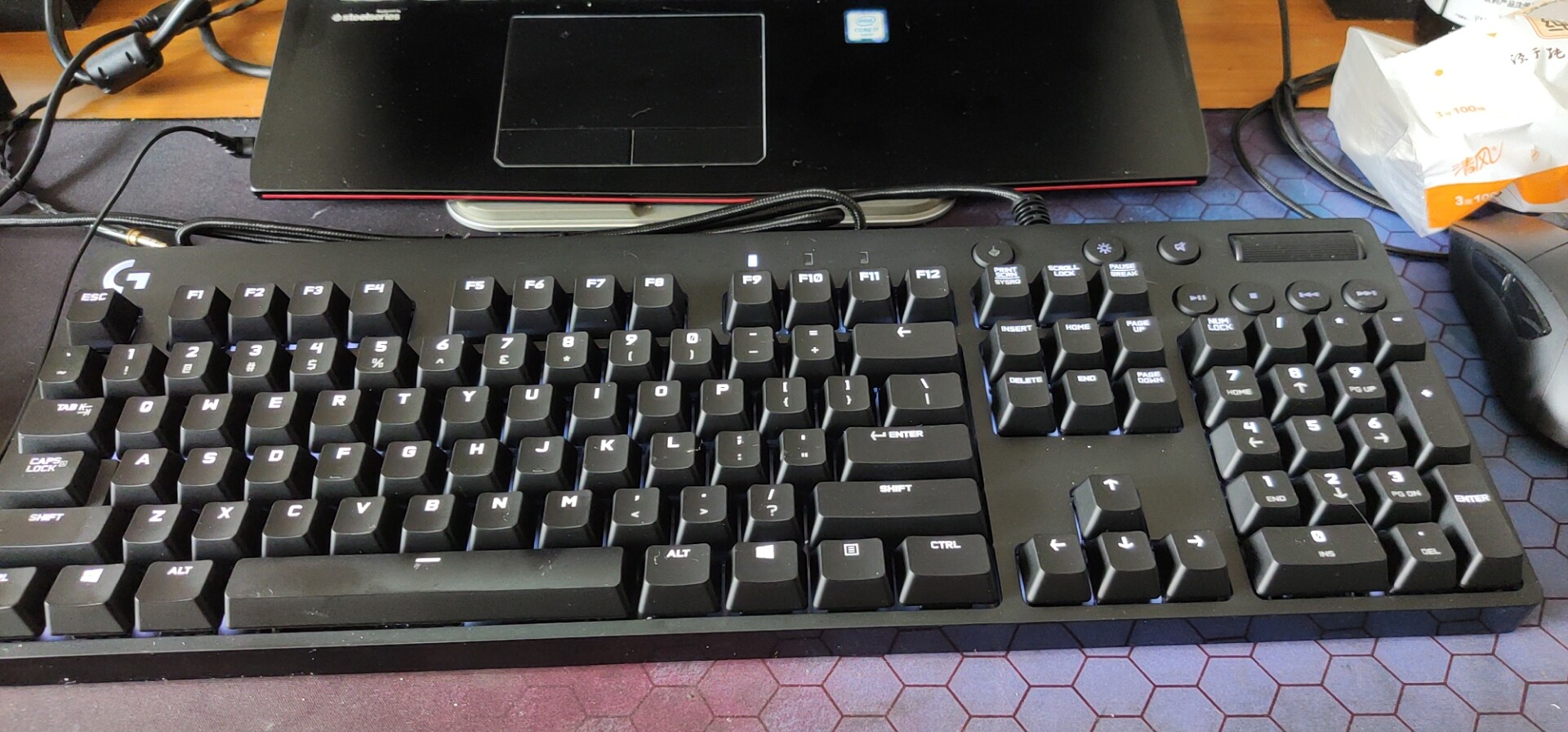 罗技(logitech)g610 cherry 红轴 电竞游戏吃鸡机械键盘 背光104键全