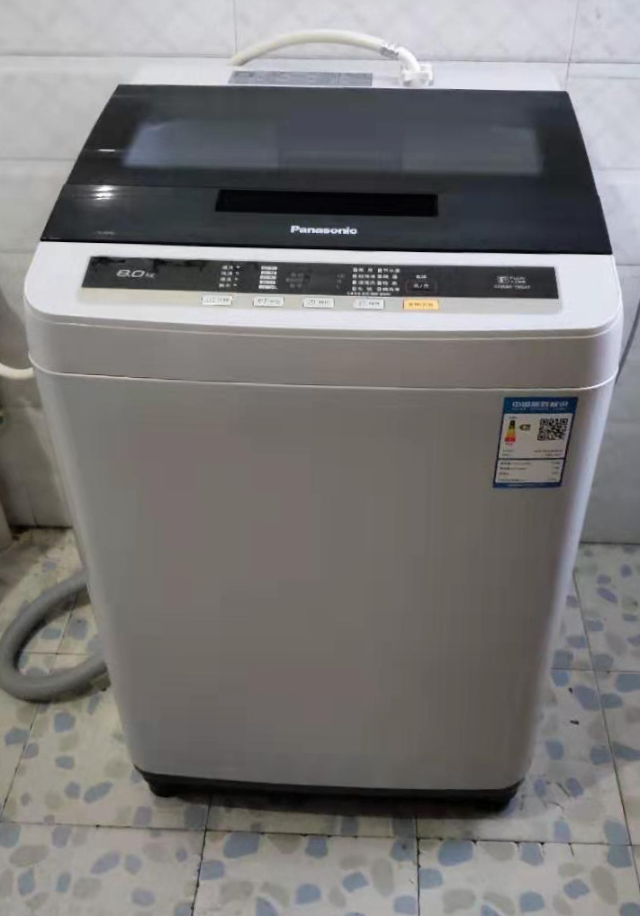 松下(panasonic 8kg全自动家用波轮节能洗脱一体爱妻号波轮洗衣机