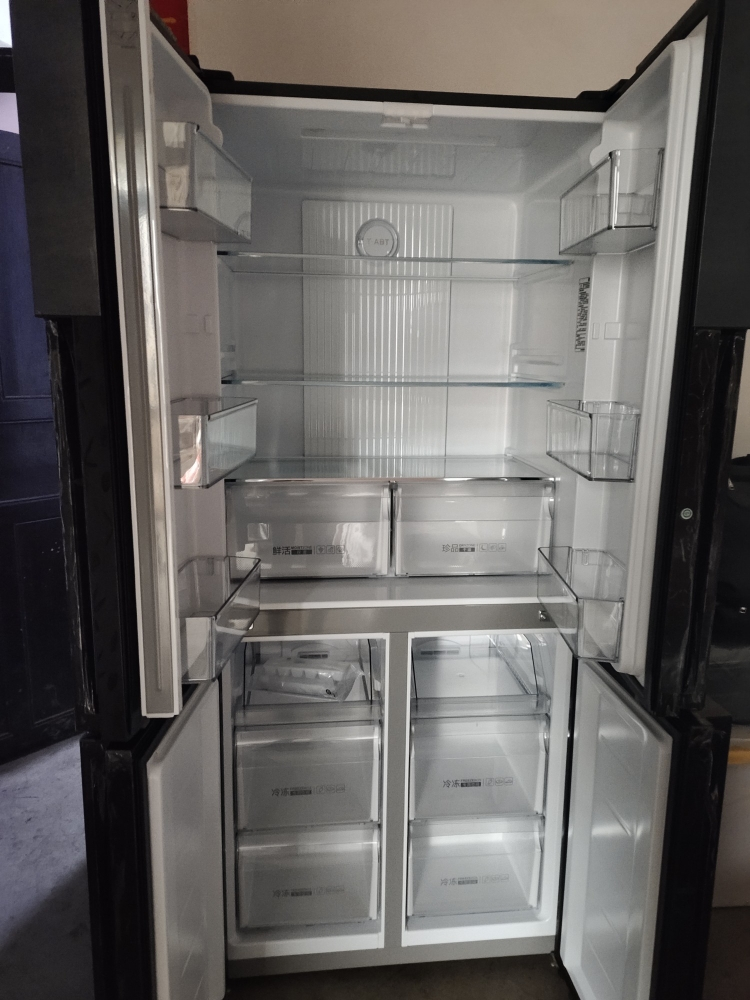 【2021新品】海尔冰箱十字对开门四开门风冷无霜冰箱一级能效干湿分储