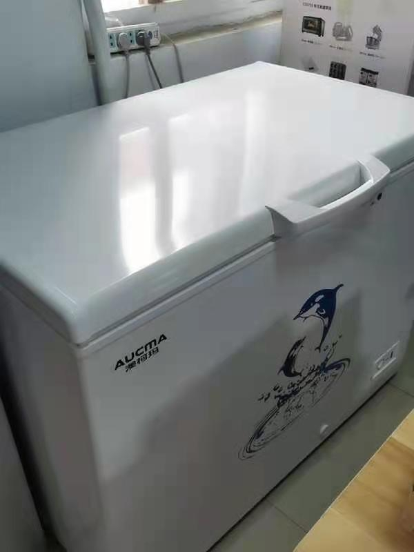 澳柯玛(aucma)323升单温冰柜卧式冷柜 bc/bd-323sh商用冷藏冷冻转换柜