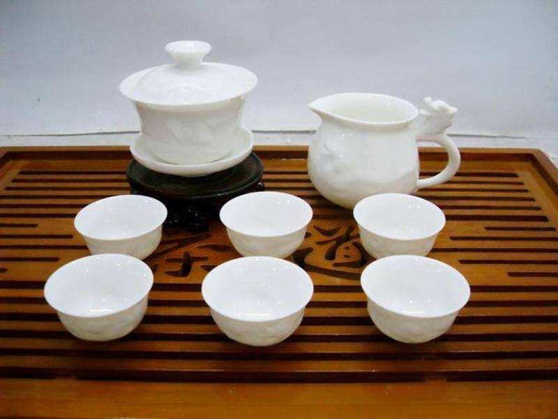 唐宏坊茶具套装 德化白瓷 羊脂玉瓷功夫茶整套茶壶茶杯 办公室陶瓷 羊脂玉白瓷茶具套装晒单图