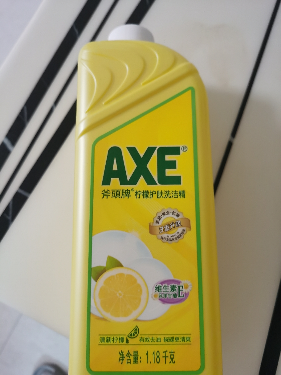 AXE/斧头牌柠檬维E护肤洗洁精 1.18kg*6蔬果洗涤碗剂家庭用装晒单图