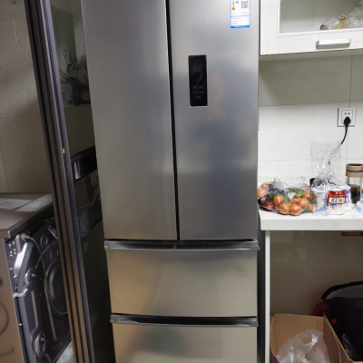 (midea)美的冰箱对开门冰箱无霜 净味抑菌节能双变频323升大容量精储