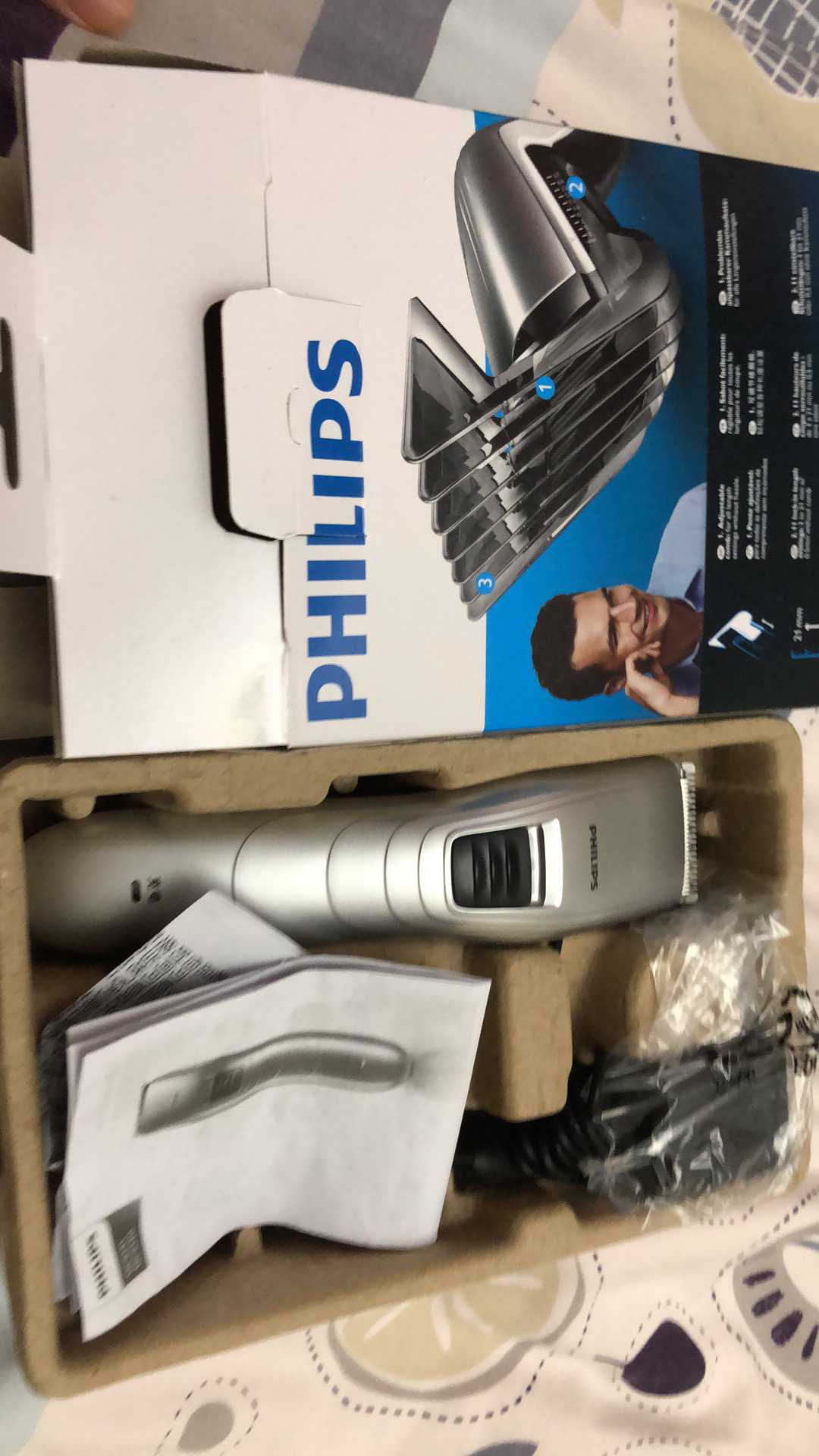 飞利浦(philips) 电动理发器电推剪 qc5130/15 成人儿童无绳电推剪