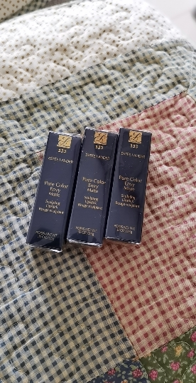 雅诗兰黛(estee lauder)花漾倾慕唇膏/口红 333 枫叶红 3.5g晒单图