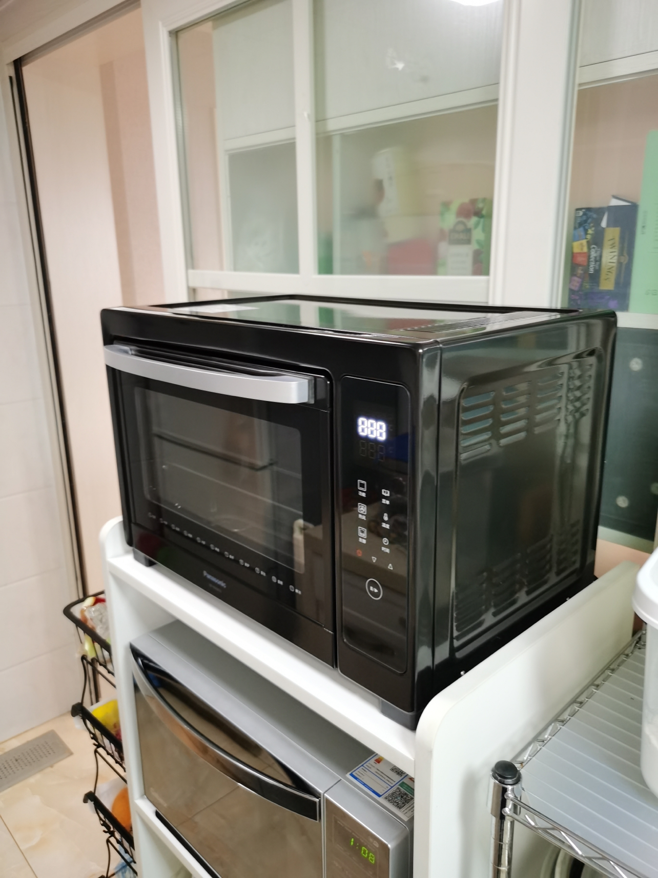松下(Panasonic) 家用多功能电烤箱 大容量 电子温控 上下独立温控 自动预热 38L容量 NB-HM3810晒单图