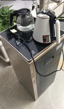 安吉尔茶吧机立式家用饮水机办公室多功能智能触控长效恒温柜式下置水桶式温热茶吧机CB2705LK-GD晒单图