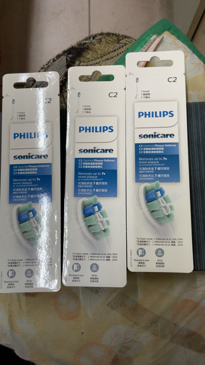 飞利浦(Philips) 电动牙刷头HX9023/67 牙菌斑防御型清洁刷头3支装 适配HX6730/HX6712等型号晒单图