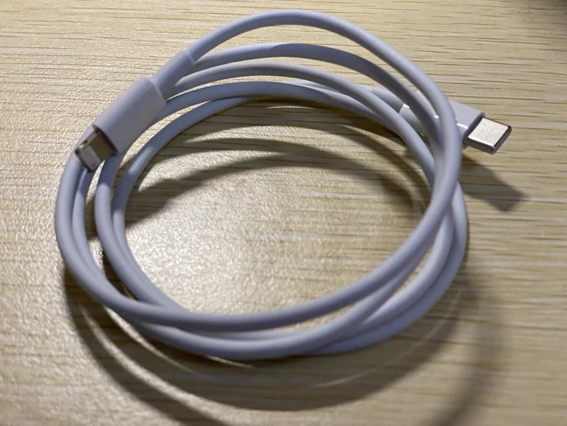 Apple苹果 原装数据线 USB-C转Lightning/闪电快充线 iPhone iPad 快速充电线 拆机版无包装晒单图