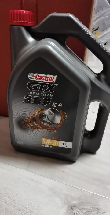 嘉实多(castrol)金嘉护5w-30 sn级别 半合成机油 润滑油 4l/瓶晒单图