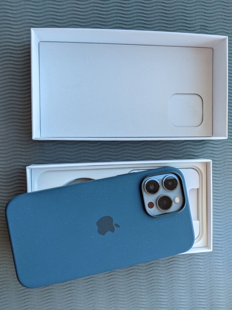 [当天发货]2021年新款 苹果Apple iPhone 13 ProMax美版有锁配合卡贴解锁支持电信移动联通5G智能手机 128GB 远峰蓝色[裸机]晒单图