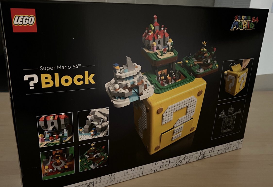 lego乐高 超级马力欧系列71395 超级马力欧 64 问号砖块 拼插积木玩具