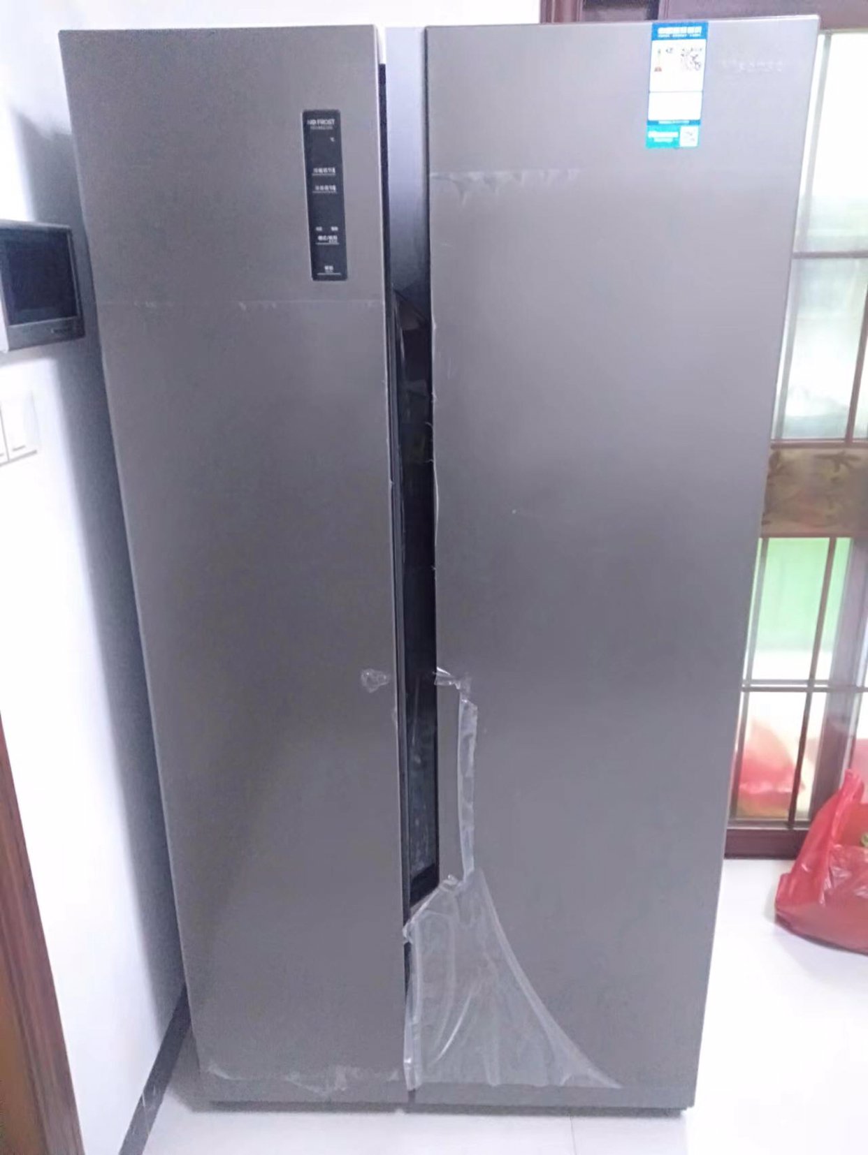 海信冰箱650升对开门双门一级能效大容量纤薄嵌入家用节能抗菌对开门电冰箱BCD-650WFK1DPUQ晒单图