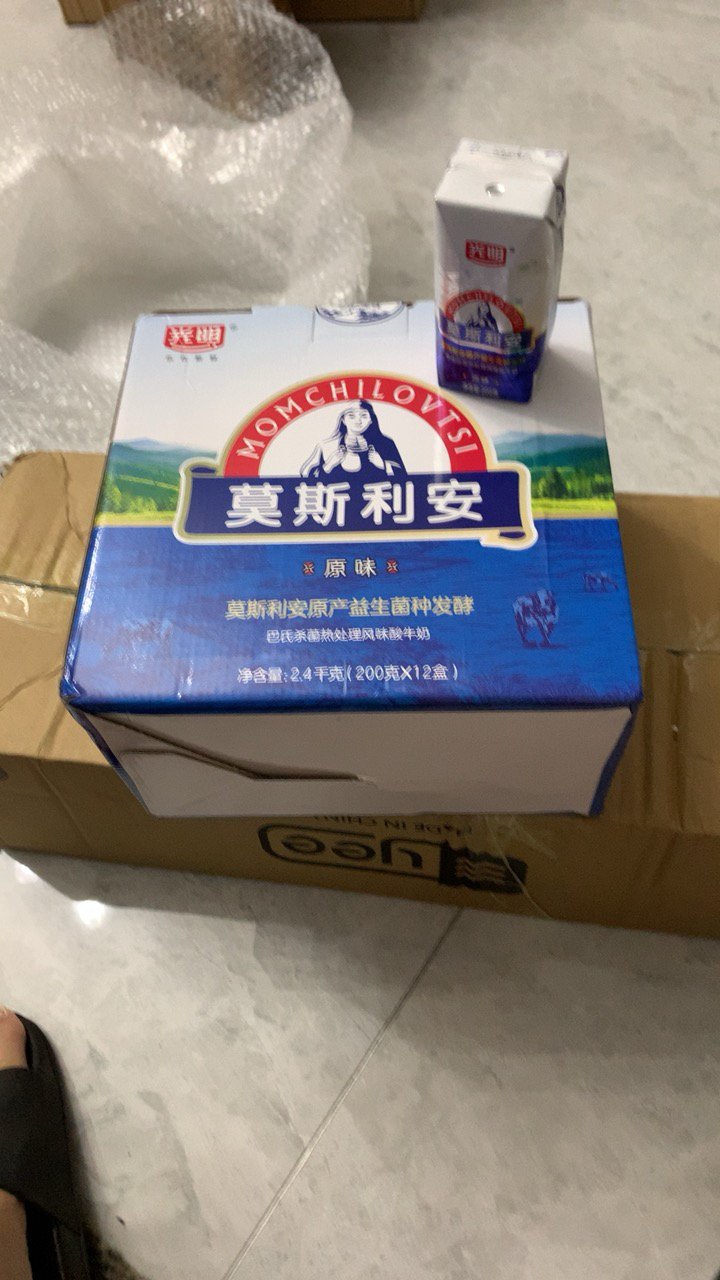 光明 莫斯利安 常温原味酸奶 200g*12盒晒单图