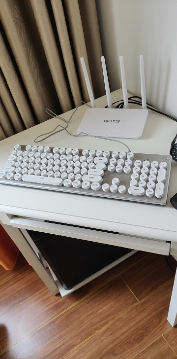HP惠普键盘彩虹盘机械手感有线电竞游戏专用笔记本电脑外设办公通用复古圆键可爱女生键盘晒单图