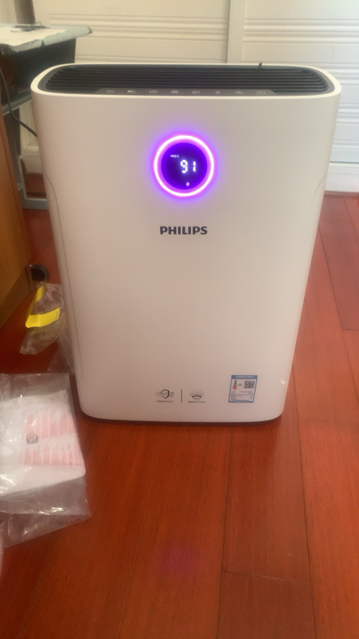 飞利浦(Philips) 空气净化器 家用加湿器一体机 除甲醛除雾霾除过敏原除细菌病毒 纳米无雾加湿 AC2726晒单图