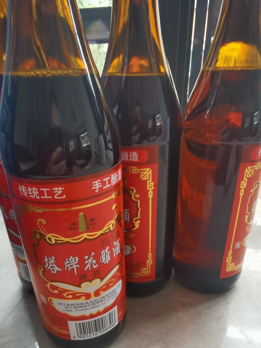 塔牌 绍兴黄酒 陈年花雕酒 500ml*6瓶 加饭酒老酒 料酒 烧菜自饮泡阿胶晒单图