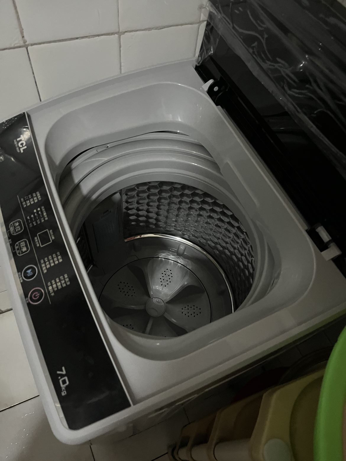 TCL 7公斤便捷小型洗衣机全自动 快速洗 桶风干自清洁 宿舍出租房家用波轮 XQB70-36SP宝石黑晒单图
