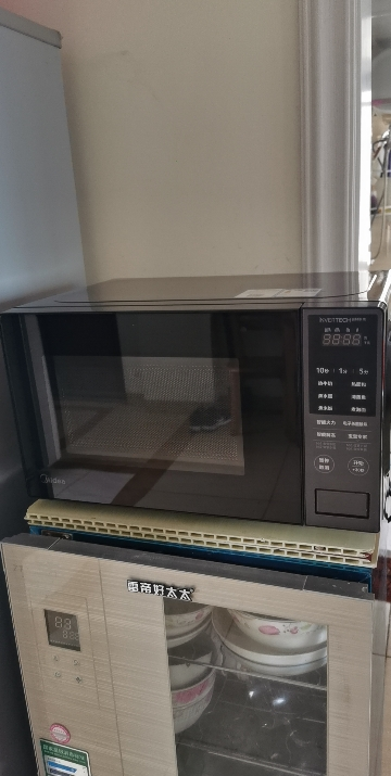 美的(Midea)微波炉20升变频微波炉 家用小型微波炉 节能大火力 低噪音 智能蒸煮菜单 PM20M1晒单图