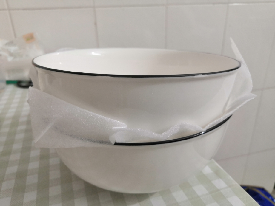 日式大碗汤碗面碗盘子碗纳丽雅家用大码碗盘碗碟套装餐具微波炉碗 7英寸汤碗[2个装]晒单图