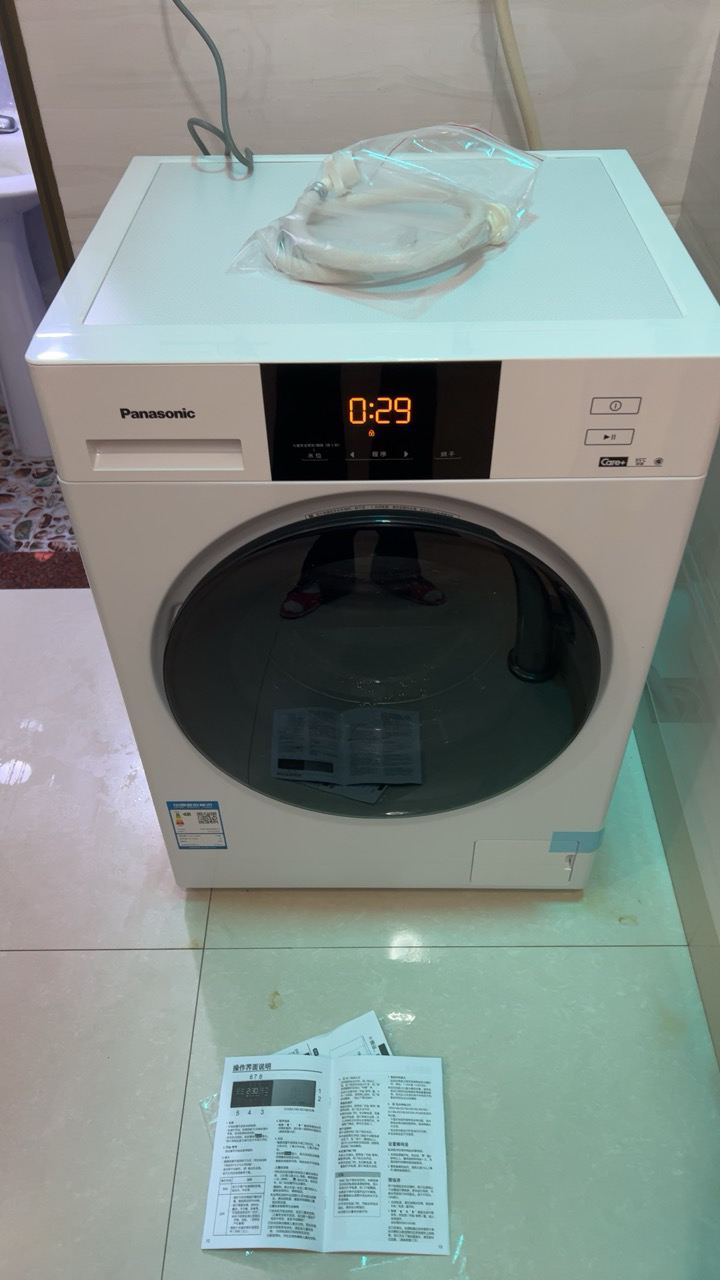 松下(Panasonic) 10公斤洗烘一体机全自动变频滚筒洗衣机筒自洁 高温除菌双极除螨 XQG100-ND10P晒单图